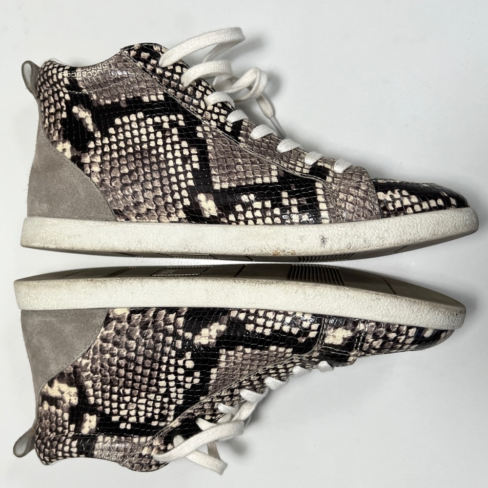 Paige Animal Print Ankle High Sneakers in Size 8.5 - Picture 4 of 11